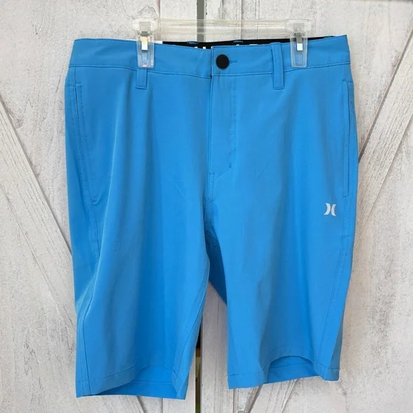 Hurley Shorts All Day Hybrid Quick Dry Stretch Blue Men's Size 30 - Picture 9 of 9
